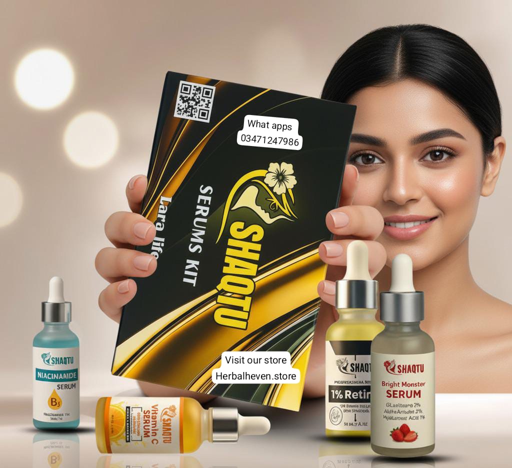 Complete Skin Transformation Kit – 4 Professional Serums for Brightening, Anti-Aging, and Hydration